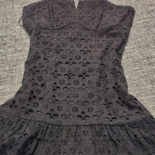 Next broderie anglais black dress UK 12/M