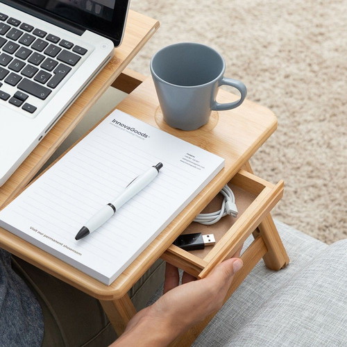 Τραπεζάκι για Laptop InnovaGoods Lapwood Καινούργιο από Μπαμπού