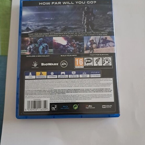 Mass Effect Andromeda PS4 game unused, no damage