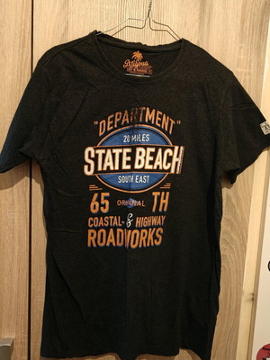T-shirt short sleeve dark gray size S used, cotton