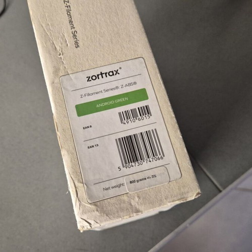 ABS 3D Printing Filament Green X-ABS Zortrax M200 800gr like new