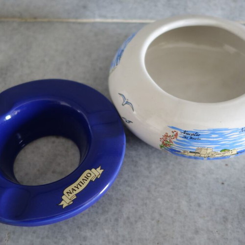 Ceramic ashtray from Nafplio like new