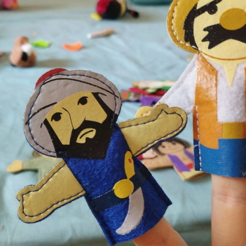 Finger puppets new: Aladdin, Little Red Riding Hood, Ali Baba