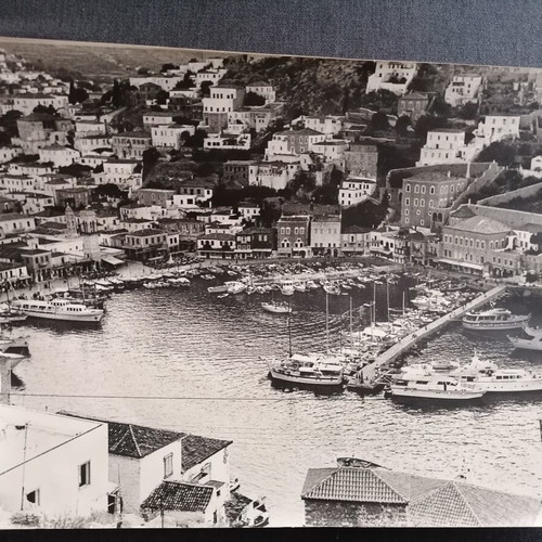 Hydra panoramic photo signed by photographer G. Vamvakas used
