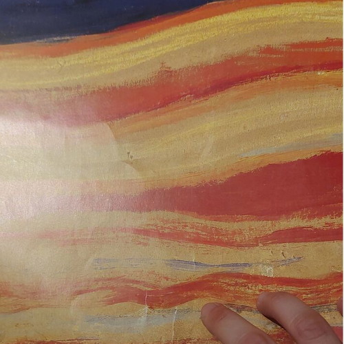 The Scream poster by Edvard Munch used