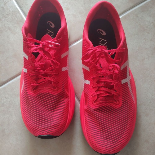 Asics Metaspeed Sky + running shoes used, size 44.5, red