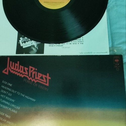 Judas Priest Point Of Entry vinyl used, metal