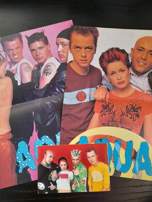 Aqua posters and card set, 2 A4 posters and 7x8.5x13cm card