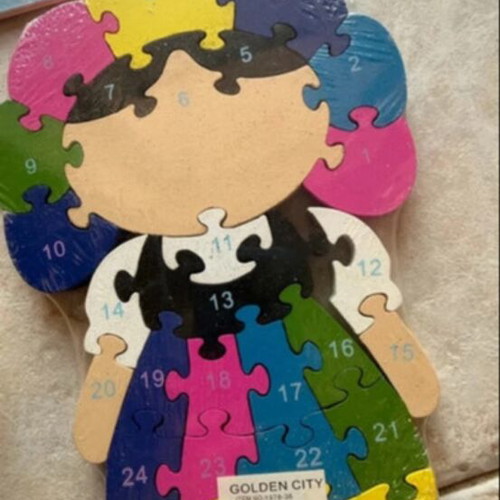 Educational puzzle games set of 4, two wooden, new
