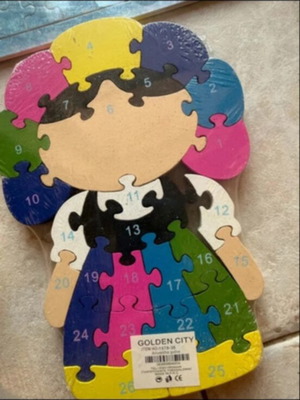 Educational puzzle games set of 4, two wooden, new
