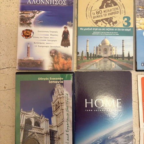 Collection of 10 used travel documentary DVDs, pack 157
