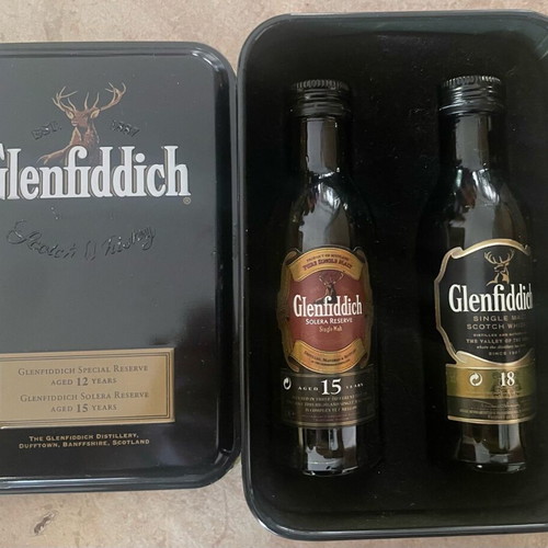Glenfiddich new, pack of 5 bottles