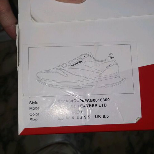 KANGHYUK Classic Leather LTD Sneakers size 42.5 new, white and red