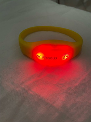 Phosphorescent LED Bracelet 42nd Authentic Athens Marathon new