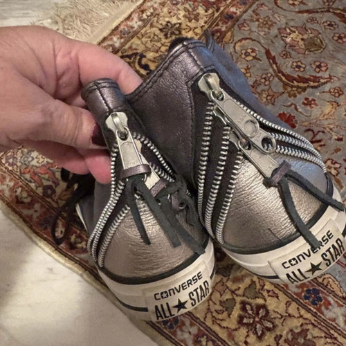 All Star Converse Metallic Limited Edition sneakers like new, size 39, with back zip