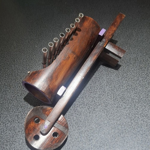 Traditional Ethnic Bamboo Metallophone Xylophone, handmade
