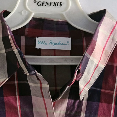 Ulla Popken Women's Checked Shirt like new, 100% Cotton, Size 44/46