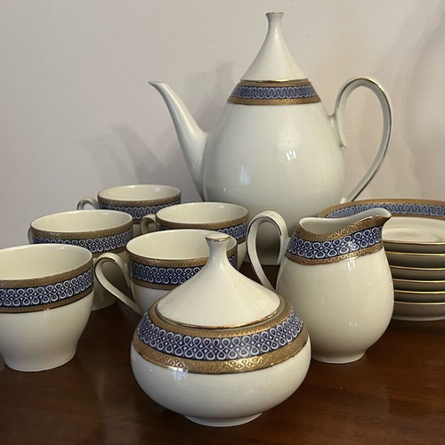 Scherzer Bavaria Germany Tea Set porcelain, new