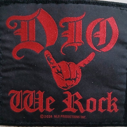 Dio We Rock XL shirt like new with patch and back print