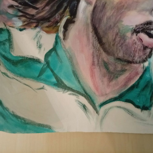 Georgios Samaras painting on canvas, like new, 46x40 cm