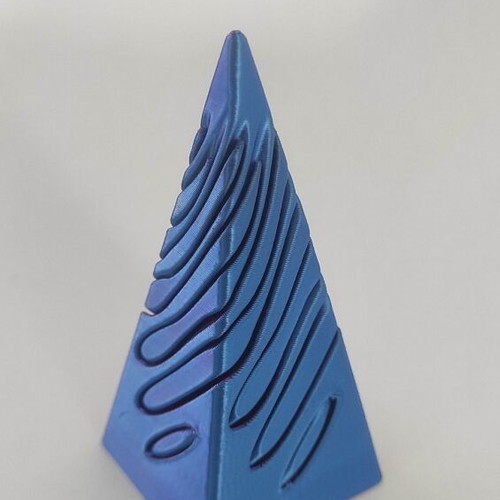 3d Impossible Vortex Pyramid Passthrough Fidget Toy new purple-blue antistress