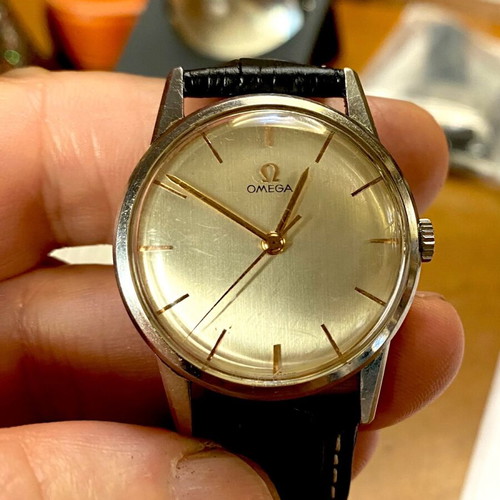 Omega mechanical vintage 1965 watch used, 33mm
