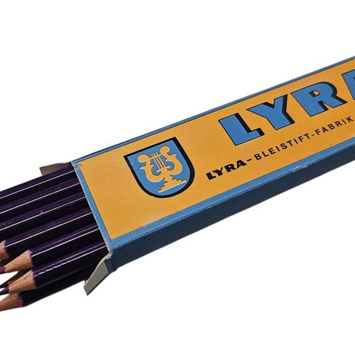 Lyra purple writing pencils new, pack of 12 with box