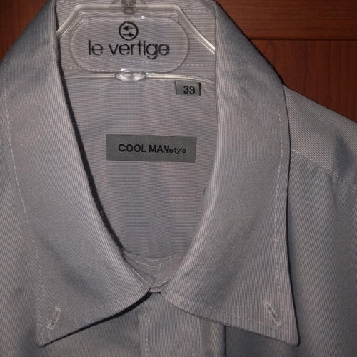 Men's shirt like new, gray, sizes S and M