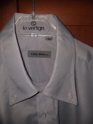 Men's shirt like new, gray, sizes S and M