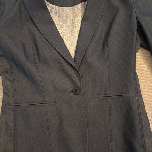 Hugo Boss tailored wool blazer women's jacket like new, dark gray