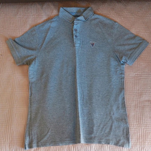 Double men's shirt with collar gray size L like new