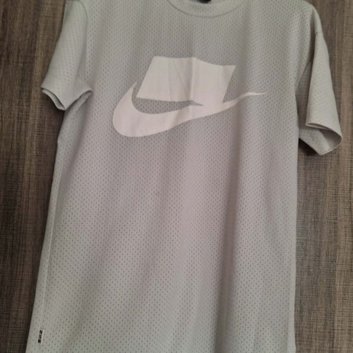 Nike men's sports t-shirt, white and grey, size S