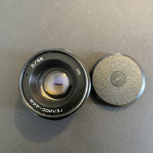 Helios-44M 58mm f/2 lens used, M42 mount, vintage Soviet
