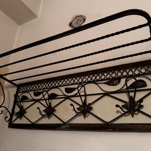 Vintage metal wall hanger used, 70cm length