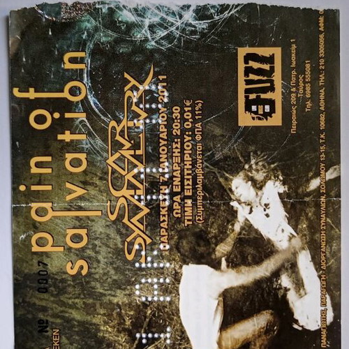Pain of Salvation+Scar Symmetry ticket used, 7/1/2011