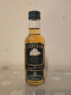 Cutty Sark Green Label whisky miniature new, 50ml