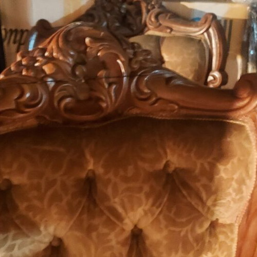 Carved chair, handmade, set of 2