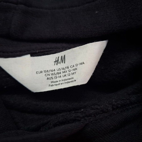 H&M hoodies for boys 12-14 years like new, black, pack of 2
