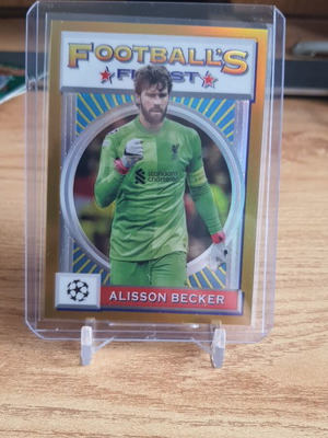 Topps Football Finest Flashbacks 2021-22 Alisson Becker Gold /50