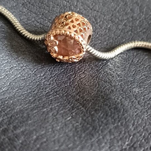 Pandora Charm S925 Sterling Silver Gold Plated Like New