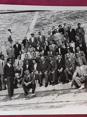 Επίδαυρος Αρχαίο θέατρο vintage ασπρόμαυρη φωτογραφία Μάιος 1961