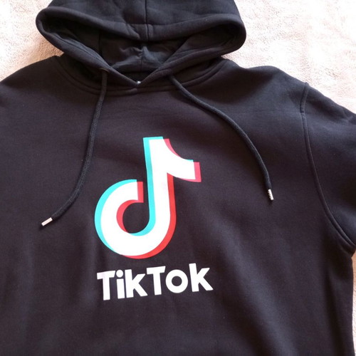 Tik Tok hoodie new, black, unisex XL