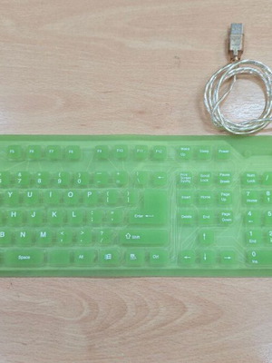 Flexible USB Keyboard green