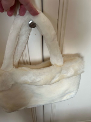 Raxevsky fur bag like new, white handbag