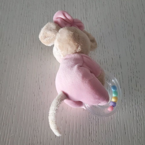 Plush mouse rattle like new