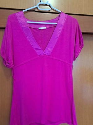 Raxos women's blouse used, pink fuchsia, one size
