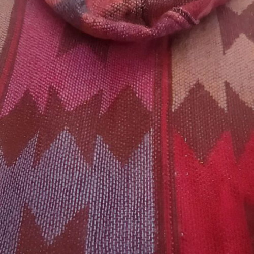 Montgomery poncho with hood and button closure like new, earth tones