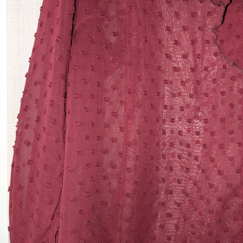 Transparent shirt like new, red, size L