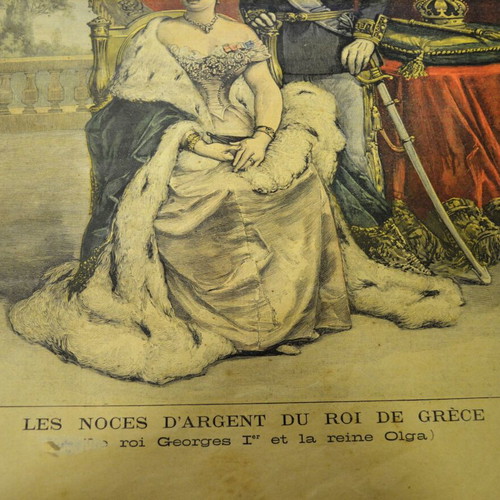 Le Petit Journal 1892 used edition tribute to 25th wedding anniversary