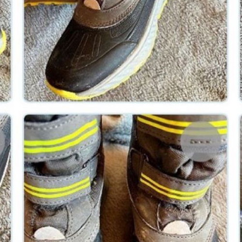 Galotses boots used with fur size 34 gray